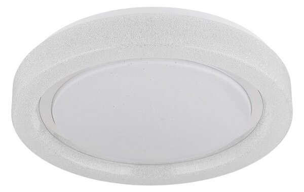 GLOBO 48293-24R MARCIA stropní svítidlo D380mm LED 24W 2528/1636lm 4000K bílá, křišťálový efekt