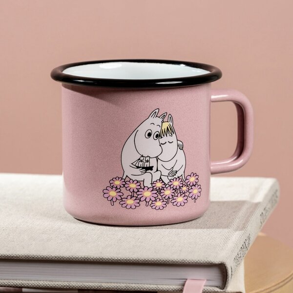 Muurla Hrnek Moomin Together 0,37l, růžový