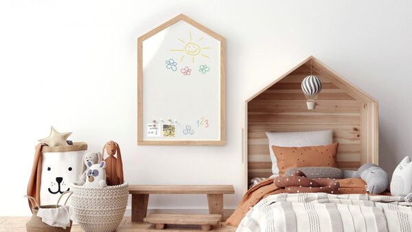 Allboards, bílá magnetická tabule - DOMEČEK,HMWHITE96D+MMG