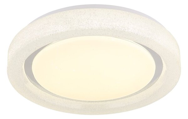 GLOBO 48293-24R MARCIA stropní svítidlo D380mm LED 24W 2528/1636lm 4000K bílá, křišťálový efekt