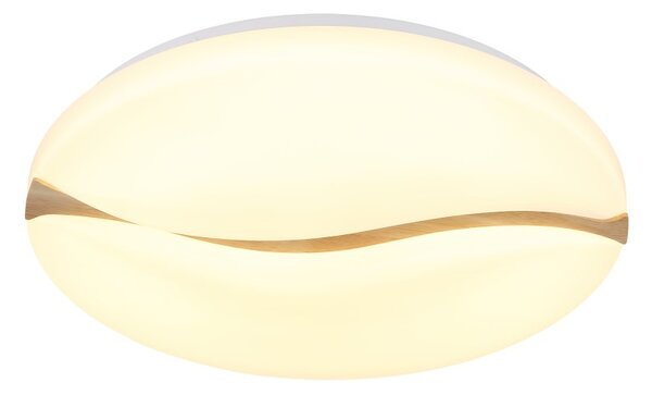 GLOBO 41790-18 LETICIA stropní svítidlo D330mm LED 24W 2860/1910lm 3000+4200+6000K bílá, dřevo
