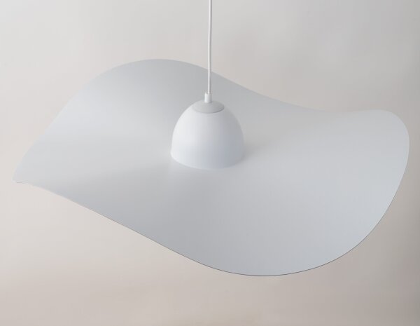 Lustr na lanku KAPELLO 1xE27/60W/230V pr. 76 cm bílá/zlatá