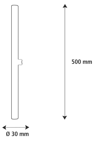 Segula 55098 LED lineární lampa 500 mm matná S14d 6,2 W (39 W) 460 Lm 2.700 K