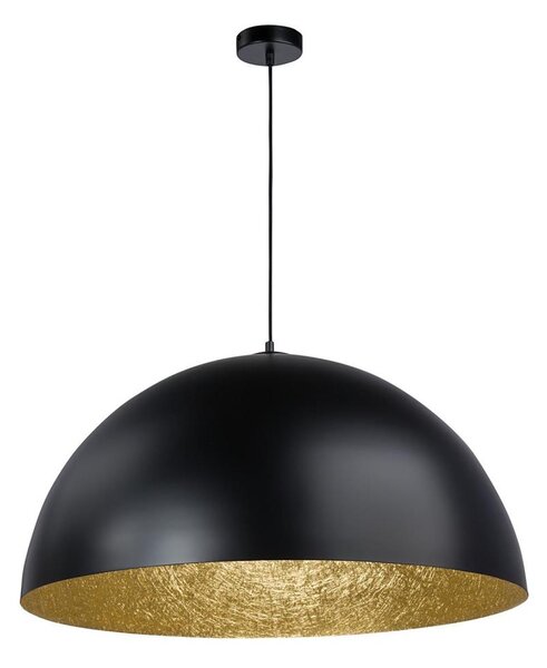 Lustr na lanku SFERA 1xE27/60W/230V pr. 50 cm černá/zlatá