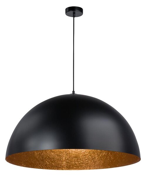 Lustr na lanku SFERA 1xE27/60W/230V pr. 50 cm černá/měděná