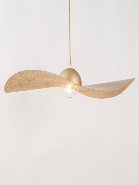 Lustr na lanku KAPELLO 1xE27/60W/230V pr. 76 cm zlatá