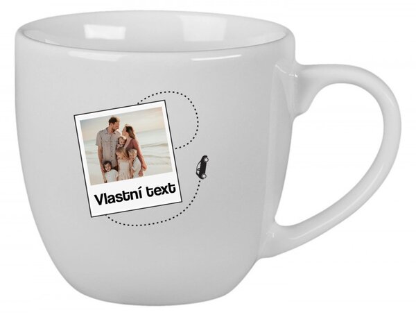 Personalizovaný keramický hrníček 400 ml s fotkou a cestovatelským motivem
