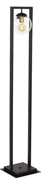 Klausen 107003 - Stojací lampa REY 1xE27/7W/230V černá