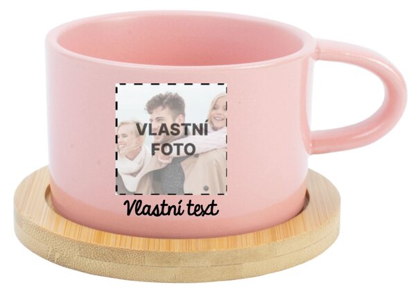 Personalizovaný keramický hrníček "MAKRONKA" s fotografií