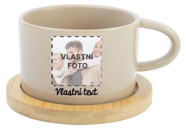 Personalizovaný keramický hrníček "MAKRONKA" s fotografií