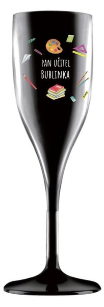 Personalizovaná nerozbitná prosecco sklenice pro paní učitelku/pana učitele (pomůcky)