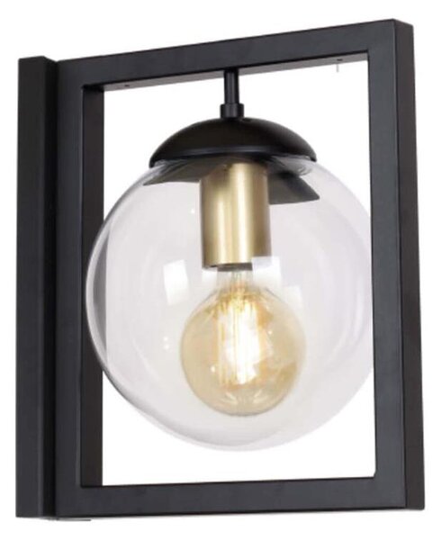 Klausen 101005 - Nástěnné svítidlo REY 1xE27/7W/230V černá