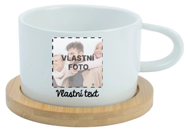 Personalizovaný keramický hrníček "MAKRONKA" s fotografií