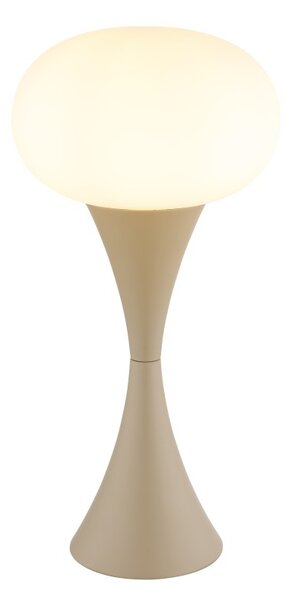 GLOBO 21027SA LULA stolní lampička V369mm 1xE14 béžová, opálová