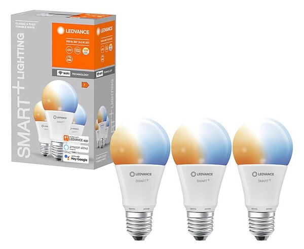 SADA 3x LED Stmívatelná žárovka SMART+ E27/9,5W/230V 2700K-6500K - Ledvance
