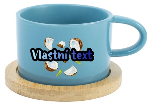 Personalizovaný keramický hrníček "MAKRONKA" s letním ovocem