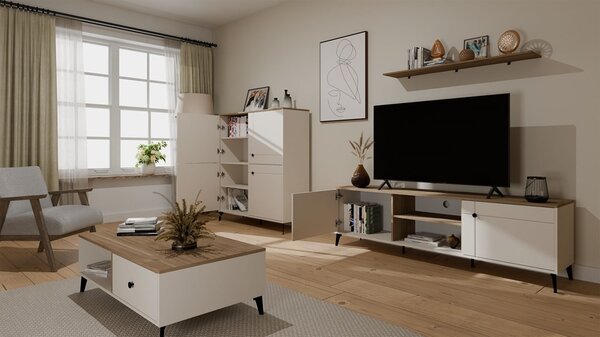 TP Living TV stolek Point 183 cm dub Castello/kašmírová