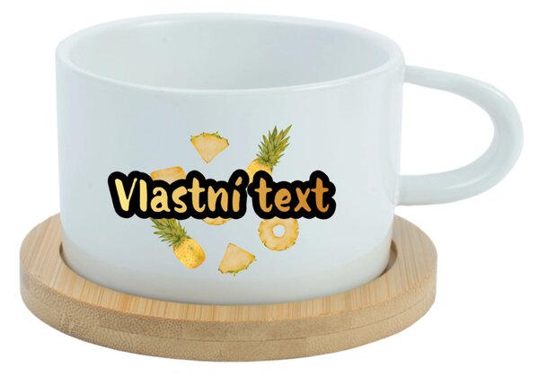 Personalizovaný keramický hrníček "MAKRONKA" s letním ovocem