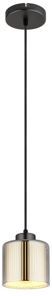 GLOBO 16056H FELICIA závěsné svítidlo D140mm 1xE27 oceľovo šedá, chromová