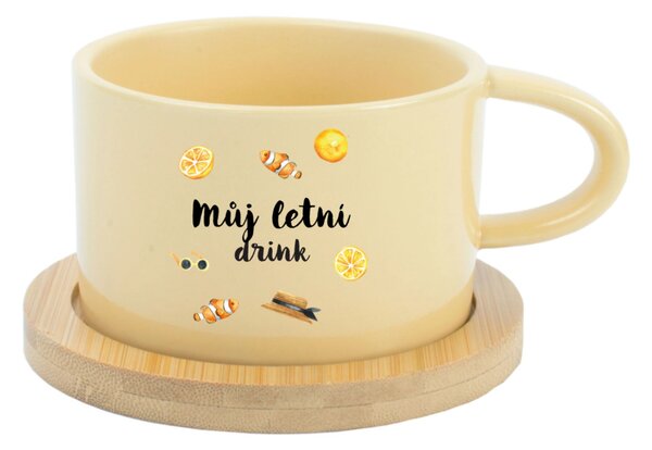 Personalizovaný keramický hrníček "MAKRONKA" s letním mixem
