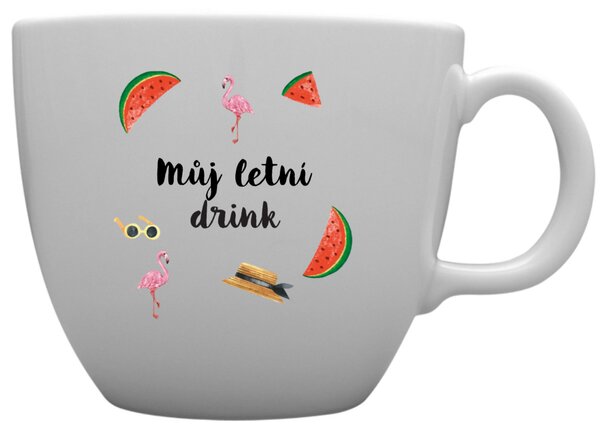 Personalizovaný MEGA XXL keramický hrnek 1 000 ml s letním mixem