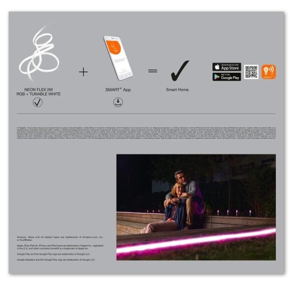 Ledvance - LED RGB+TW Venkovní pásek SMART+ FLEX 3m LED/15W/230V IP44 Wi-Fi