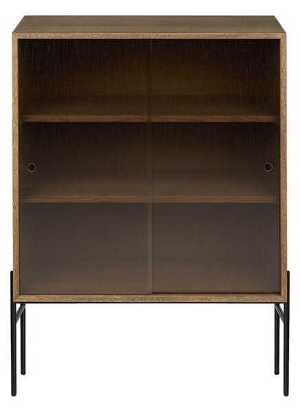 NORTHERN Skříňka Hifive Glass Cabinet, Smoked Oak, 75 cm / podstavec 28 cm