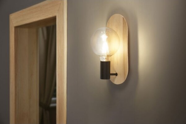 Ledvance - Nástěnné svítidlo DECOR WOOD 1xE27/8W/230V