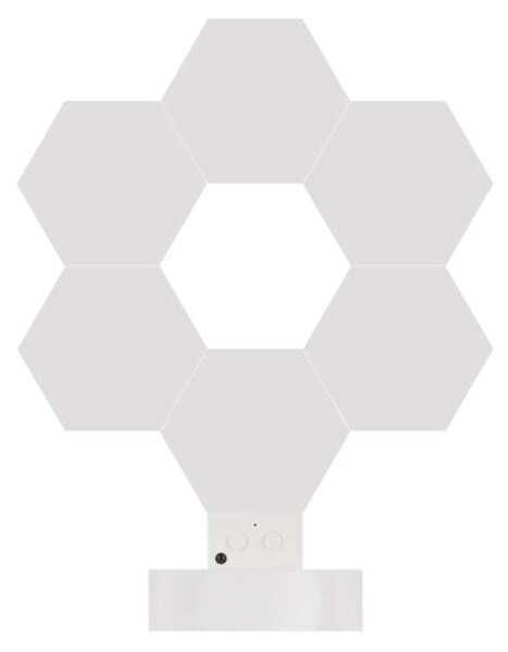 EMOS GoSmart LED stolní lampa Hexagon bílá, 6 dílů, RGB, stmívatelná, WiFi 1555426000
