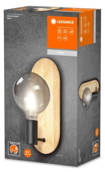 Ledvance - Nástěnné svítidlo DECOR WOOD 1xE27/8W/230V