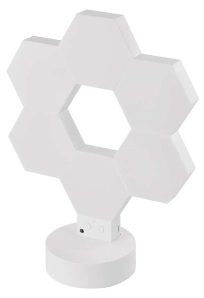 EMOS GoSmart LED stolní lampa Hexagon bílá, 6 dílů, RGB, stmívatelná, WiFi 1555426000