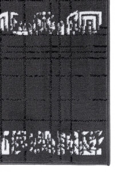 Makro Abra Moderní kusový koberec ATENA FM35A tmavě šedý Rozměr: 140x200 cm