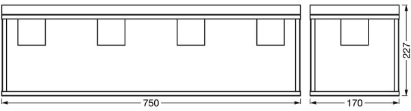Ledvance - Přisazený lustr DECOR 4xE27/15W/230V