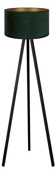 Brilagi - Stojací lampa VELVET 1xE27/60W/230V wenge/zelená