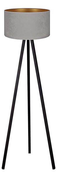 Brilagi - Stojací lampa VELVET 1xE27/60W/230V wenge/šedá