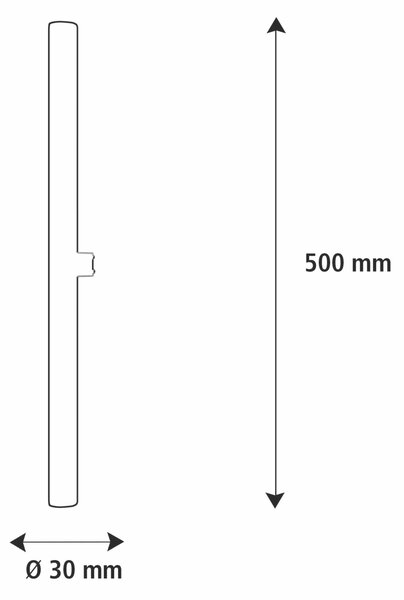 Segula 55109 LED lineární lampa 500 mm rippled čirá S14d 6,2 W (39 W) 460 Lm 2700 K