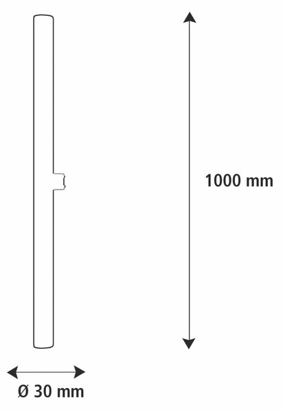 Segula 55100 LED lineární lampa 1000 mm matná S14d 8 W (51 W) 660 Lm 2700 K