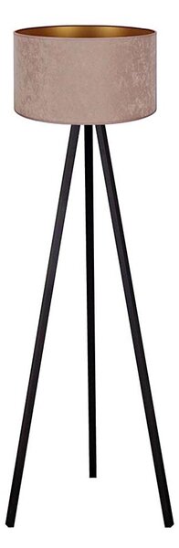 Brilagi - Stojací lampa VELVET 1xE27/60W/230V wenge/béžová