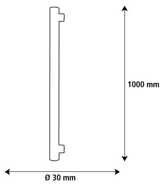Segula 55090 LED lineární lampa 1000 mm čirá S14s 6 W (39 W) 450 Lm 2200 K