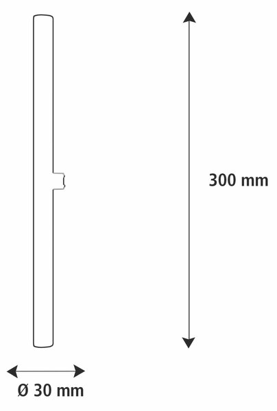 Segula 55173 LED lineární lampa 300 mm čirá S14d 4,5 W (28 W) 300 Lm 2200 K