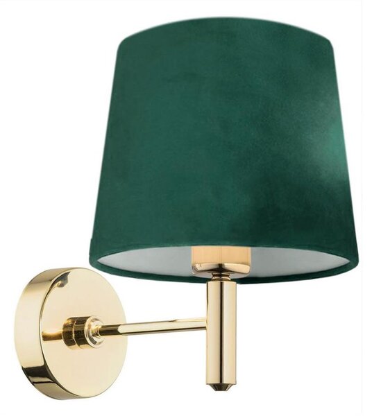 Argon 8105 - Nástěnná lampa PONTE 1xE27/15W/230V zelená/mosaz