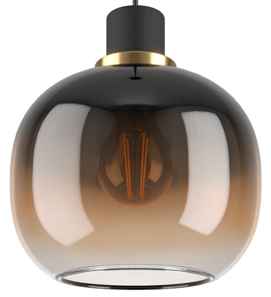 Eglo 99614 - Lustr na lanku OILELLA 1xE27/40W/230V hnědá