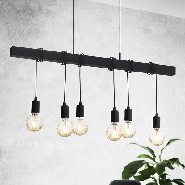 Eglo 49755 - Závěsné svítidlo TOWNSHEND 6xE27/60W/230V