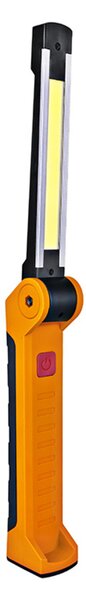 Solight pracovní nabíjecí LED lampa, 500lm + 70lm, COB, Li-Ion, USB, černooranžová WM20