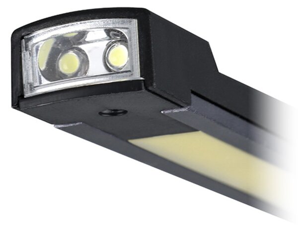 Solight pracovní nabíjecí LED lampa, 500lm + 70lm, COB, Li-Ion, USB, černooranžová WM20
