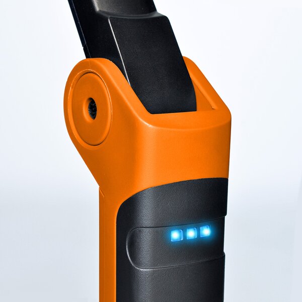 Solight pracovní nabíjecí LED lampa, 500lm + 70lm, COB, Li-Ion, USB, černooranžová WM20