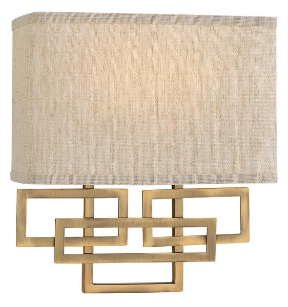 Hinkley HK-LANZA2-BR - Nástěnné svítidlo LANZA 2xE14/40W/230V bronzová