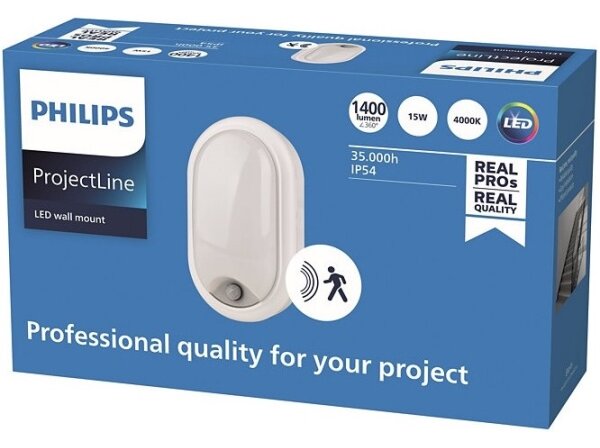 Philips - LED Nástěnné svítidlo se senzorem PROJECTLINE LED/15W/230V IP54