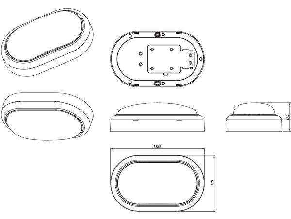 Philips - LED Nástěnné svítidlo PROJECTLINE LED/15W/230V IP65