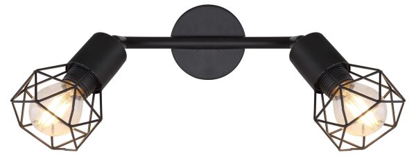 Globo - LED Bodové svítidlo XARA 2xE14/6W/230V černá